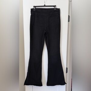 SO High Rise Black Pull-On Flare Jeans, size M